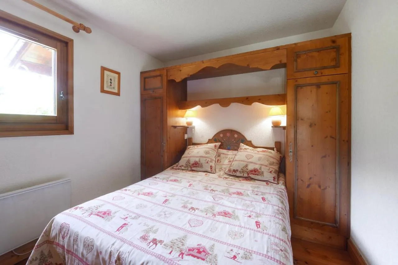 Appartement Chaleureux Les Houches 29 M² Piscine Partagee